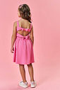 Vestido Infantil Menina Tutti-Frutti Com Laço Costas Rosa Mundo Cinti