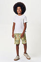 Conjunto Menino Camiseta e Bermuda Expedição Selvagem Fluor