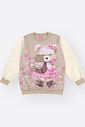 Conjunto Infantil Menina com Aplique Ursinha Mundo Cinti