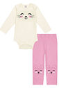 CONJ BODY ML E LEGGING NATURAL/RS BARBIE