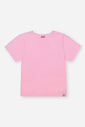 Blusa Infantil Básica em Cotton – Camiseta Menina Manga Curta Verão ROSA IOGURTE