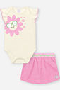 CONJ BODY E SHORTS/SAIA NATURAL/ROSA BARBIE