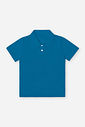 Camisa Polo Infantil Royal em Piquet com Elastano
