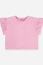 Conjunto Infantil Blusa Lastex e Short-Saia Sorvetes Bordado