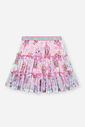 Conjunto Infantil Cheerleader com Saia em Tela e Ciclista – Conjunto Menina Fashion Cinti ROSA IOGURTE
