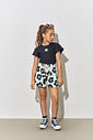 Conjunto Menina Be Kind Margaridas Preto Beli.me