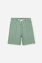 Conjunto Infantil Camiseta Surf e Bermuda de Moletom Olive