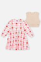 Vestido Infantil Menina Com Colete Rosa Mundo Cinti