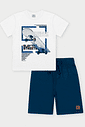 Conjunto Menino Wheels Of Freedom Branco Abrange