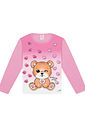 BLUSA MANGA LONGA ROSA BARBIE