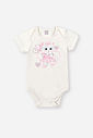 Conjunto Bebê Menina Body Gatinha e Saia Tule Hearts