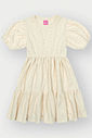 Vestido Menina em Moletinho Linho Off White Mundo Cinti