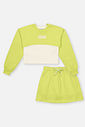 Conjunto Infantil Menina com Sobreposição Trend Verde CTV