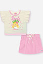 Conjunto Menina Melancia Lovely Rosa Mundo Cinti