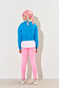 Conjunto Infantil Menina Blusão + Legging Azul/Rosa CTV