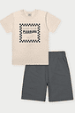Conjunto Infantil Menino Surf Club Off White Abrange