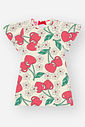 Vestido Menina em Cotton Cerejas Vermelho Mundo Cinti