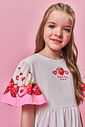 Vestido Infantil Menina Morangos com Strass