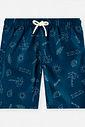 Conjunto Menino Regata em Malha UV e Bermuda Palmas Marinho