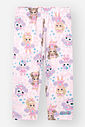 Calça Legging Infantil Cinti em Suplex Estampado ROSA IOGURTE