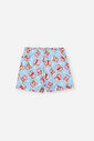 Pijama Infantil com Blusa e Shorts em Malha Suede – Pijama Menina Verão Estampa Breakfast Buddies NATURAL/AZ PORCELANA