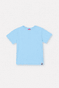 Blusa Infantil Básica Canelada – Camiseta Menina Manga Curta Verão AZUL AURA