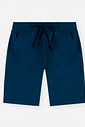 Conjunto Menino Camiseta Listrada e Bermuda Comfy Marinho