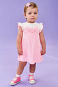 VESTIDO NATURAL/ROSA NEON