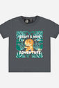 Conjunto Bebê Menino Jurassic World Camiseta T-Rex e Bermuda Jeans Médio Conjunto Bebê Menino Jurassic World Camiseta T-Rex e Bermuda Jeans Médio