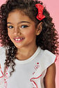 Conjunto Infantil Menina Tutti-Frutti Blusa E Short Natural Mundo Cinti