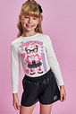Blusa Infantil Menina em Malha Térmica Estampado – Manga Longa Inverno
