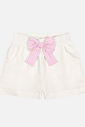 CONJ CAMISETE E SHORTS ROSA CINTI/OFF WHITE