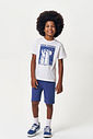 Conjunto Menino Camiseta Prancha e Bermuda Infinity