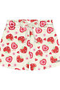 Conjunto Infantil Menina Blusa E Short Strawberry Natural E Vermelho Cinti Conjunto Infantil Menina Blusa E Short Strawberry Natural E Vermelho Cinti