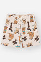 Conjunto Infantil Divertto Casual Divertido com Camiseta em Meia Malha e Bermuda Estampada VM MARTE/OFF WHITE
