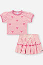 CONJ BLUSA E SAIA/SHORTS RS BARBIE/RS BARBIE