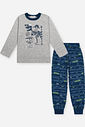 Pijama de Inverno Infantil Menino Escavação Dinos Divertto