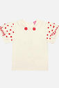 Conjunto Infantil Menina Blusa E Short-Saia Tutti-Frutti Vermelho Mundo Cinti