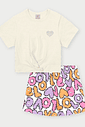 CONJ BLUSA E SHORTS/SAIA NATURAL/LL BRUMA