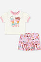 Conjunto Bebê Blusa Super Cute e Saia-Short de Sorvetes