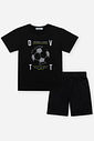 Pijama Infantil Menino Futebol com Camiseta e Bermuda