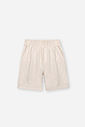 Conjunto Infantil Beach com Camiseta e Bermuda de Linho Laranja