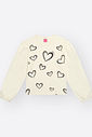 Conjunto em Cotelê e Paetê Infantil Menina Corações Beli.me