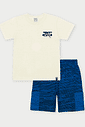 Conjunto Infantil Menino Dino Wave Natural Abrange