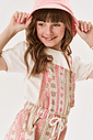 CONJ BLUSA E JARDINEIRA NATURAL/BG CROISSANT