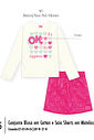 Conjunto Menina Matelasse Floral HAPPINESS Pink Mundo Cinti