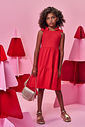 Vestido Infantil Menina Vermelho com Laços e Glitter