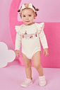 Body com Faixa Bebê Menina Ursas Adorable Mundo Cinti