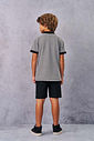 CONJ CAMISA POLO E BERMUDA PRETO/PRETO