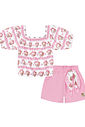 CONJ BLUSA E SHORTS RS IOGURTE/RS IOGURT